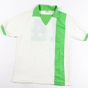 Vintage 1970s New Pele Soccer Jersey White Mens M